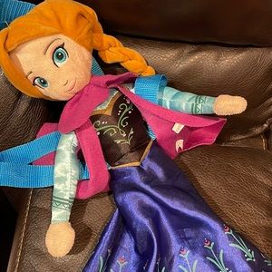 Frozen Anna Zip Plush Backpack